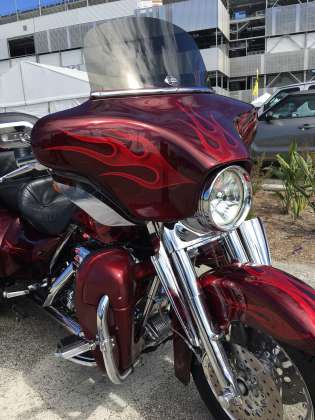 2002 CVO PAINT: Brandy Wine w/Flames: click to enlarge