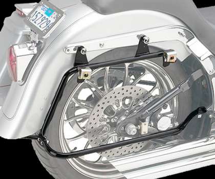 Bagger Tail Softail Bag Mount-Chrome (fits 08-up): click to enlarge