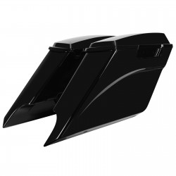 DROP-OUT STRETCHED SADDLEBAGS HARLEY '94-'13 TOURING - COLOR MATCHED: click to enlarge