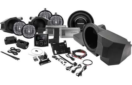 RZR-STAGE 5 1,150W Stereo, Front and Rear Speaker, and Subwoofer kit for select Polaris RZR Models: click to enlarge
