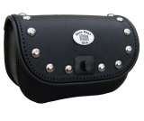 Boss Bags Single Leather Pouch, Studded, for Flip-Out 6.5-inch Windshield